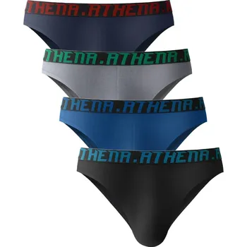 Boxerky Sada 4 slipů My Petit Prix Athena® černá+nám.modrá+modrá 93/100