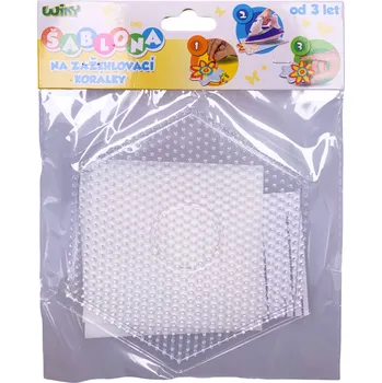 Dětské navlékací korálky Šablona na zažehlovací korálky - Šestiúhelník