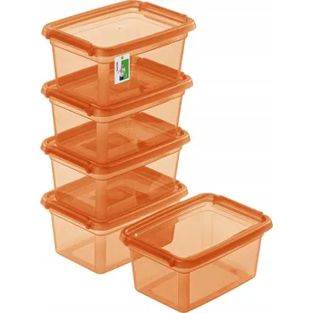 Dóza na potraviny Sada barevných dóz BaseStore 5x 1,5L na uskladnění potravin