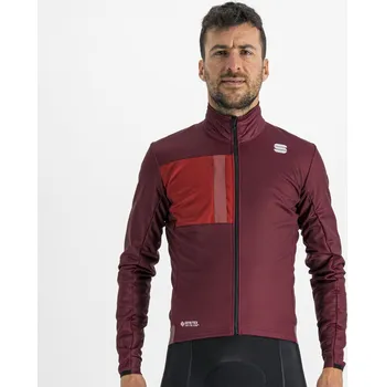 Cyklistická bunda bunda Sportful Super Jacket Red Wine M