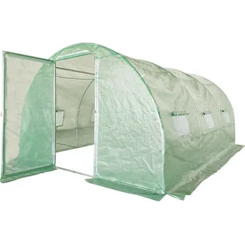 Skleník Fóliovník 400 x 250 x 200 cm, pevné dveře