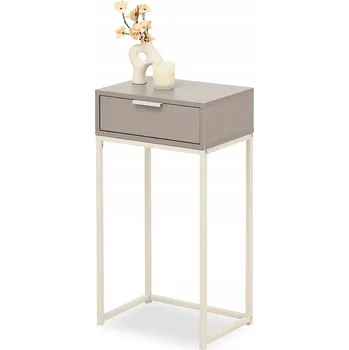 Konferenční stolek Konzolový Stolek Mebel-Partner krémová, odstíny béžové matné 40 x 76,5 x 28 cm