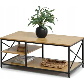 Konferenční stolek Konferenční stolek Mebel-Partner obdélníkový 100 x 50 x 43 cm dub zlatý