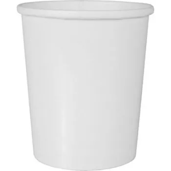 Jednorázové nádobí VIBAL Miska papírová bílá na polévku 975ml 25ks x 20bal