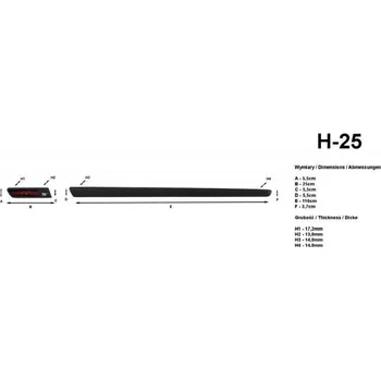 Lišta karosérie Lišty dveří Fiat 500, 2007 - 2011, 5 dveří