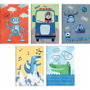 Sešit A6 s linkami (mřížka) TOP-2000, 32 listů, měkká obálka, šedo-stříbrný