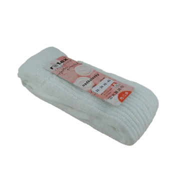 Dámské ponožky ROTEX Vysočina s.r.o. A80 - akrylové nadkolenky Barva: Bílá, Velikost: 39-41