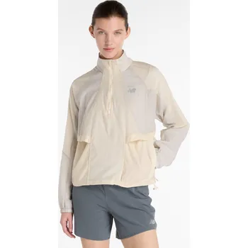 Dámská větrovka Dámská bunda New Balance WO53206LIN – béžové