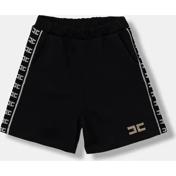 Chlapecké kraťasy Dětské bavlněné šortky Elisabetta Franchi EFBE079.0.FF002.140.158 černá 99X, vel. 158