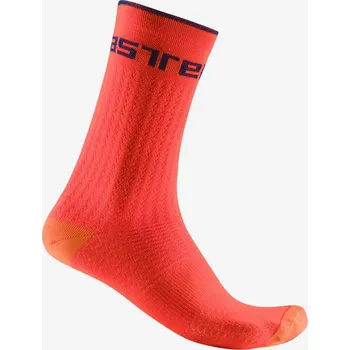 Pánské oblečení zimní ponožky Castelli Distanza 20 Sock Brilliant Orange L/XL