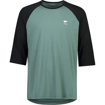 cyklistický dres volný dres MONS ROYALE merino TARN MERINO SHIFT RAGLAN 3/4 burnt sage / black S