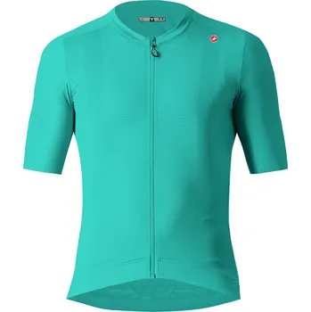 cyklistický dres dres Castelli Espresso Jersey Pool Blue/Dark Gray XL