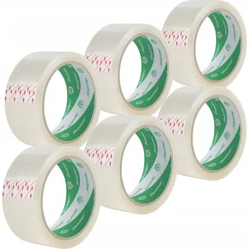 Lepicí páska LEPICÍ PÁSKA BALICÍ 48 mm SILNÁ BEZBARVÁ PRŮHLEDNÁ AKRYLOVÁ 50 m 6 ks