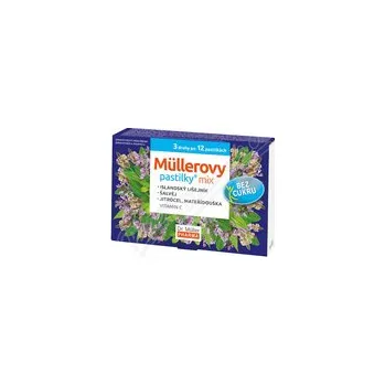 Lék MULLER PHARMA Müllerovy pastilky mix bez cukru 3x12ks ZP