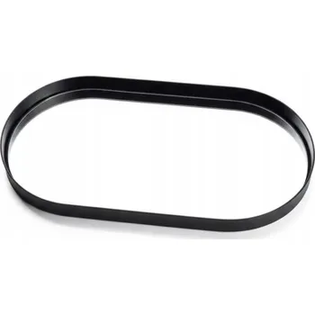 Dekorativní tác elegantní skleněný Lucas černý 49 Cm