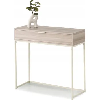 Konferenční stolek Konzolový Stolek Mebel-Partner jasan, krémová, béžové odstíny matné 80 x 76,5 x 28 cm