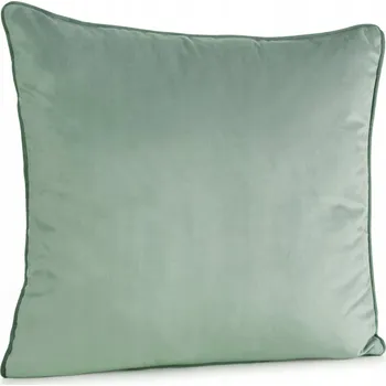 Povlak na polštářek Dekorační povlak na polštář 45x45 cm, mátová barva, s lemem, sametový