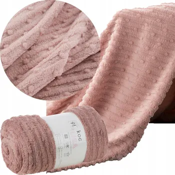 Prostěradlo Pled z mikrovlákna 170x210 Design91 LISA pudrově růžový