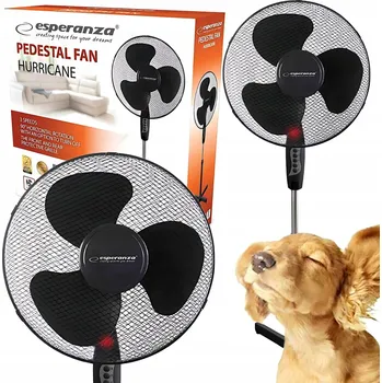 Domácí ventilátor Podlahový ventilátor Esperanza HURRICANE černý