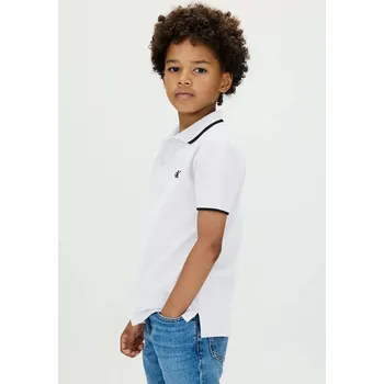 Dětská móda Dětské polo tričko Calvin Klein Jeans IB0IB02230.9BYA bílá 00X, vel. 140