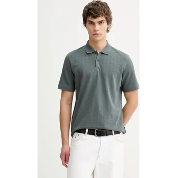 Bavlněné polo tričko Marc O'Polo 5000012662 zelená 97X, vel. M