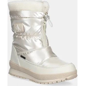 Dívčí sněhule Dětské sněhule Calvin Klein Jeans V3A5.81038.28.34 béžová 01X, EUR 28