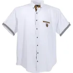 LAVECCHIA košile pánská 1128 nadměrná velikost 5XL bílá