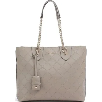 Kabelka Liu Jo vytlačené logo shopper kabelka šedá - Adonide M