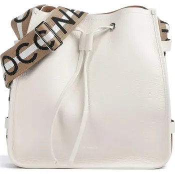 Kabelka Coccinelle Raqu kožená kabelka bucket bílá - Raquel Bucket + doprava zdarma