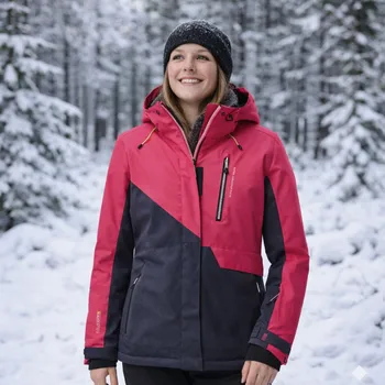 Dámská zimní bunda Killtec 15 růžová/tmavě modrá 42