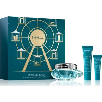 Péče o oční okolí Thalgo Spiruline Boost Spiruline Boost Energising Anti-Pollution Gel-Cream energizující gelový krém pro první vrásky 50 ml + Spiruline Boost Energising Detoxifying Serum energizující sérum 30 ml + Spiruline Boost Energizing Eye Gel energizující gel na očn