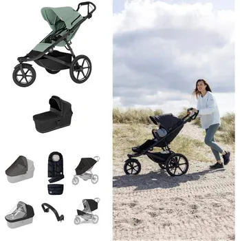Kočárek THULE Urban Glide 3 Kočárek od narození Set E - Mist Green/Black