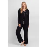 Dorina dámské dlouhé pyžamo černé - DOROST0192/černá / XL DOR5E002