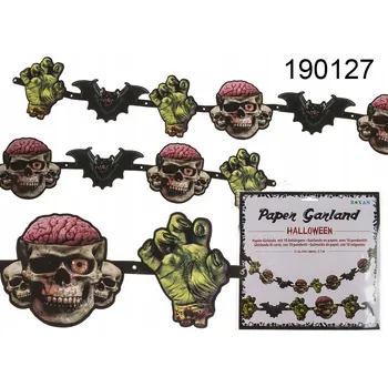 Papírová girlanda na Halloween