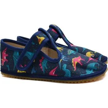 Chlapecké bačkory Barefoot bačkory BEDA BF060010/W/OP Dinosauři Velikost: 27