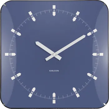 Hodiny Karlsson, Nástěnné hodiny Sucinto Dome, čtvercové, granátové - Formadore