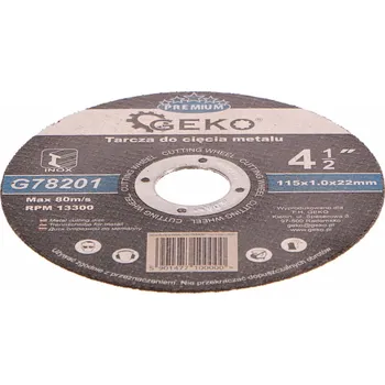Řezný kotouč GEKO Kotouč řezný na kov, 115x1,0mm GEKO