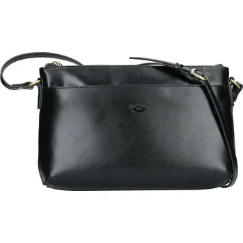 Kabelka Kožená dámská crosbody kabelka Katana Ednna - černá