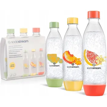 Příprava sody 3 lahve do saturátoru SodaStream Fuse Tritan 1L, vhodné do myčky, barevné
