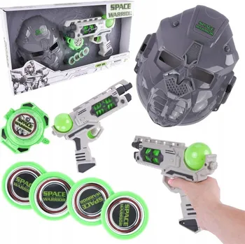 Dětská zbraň VESMÍRNÁ SADA PUŠKA SVĚTLO ZVUK PISTOLE PEPESZKA SKVĚLÁ ZÁBAVA