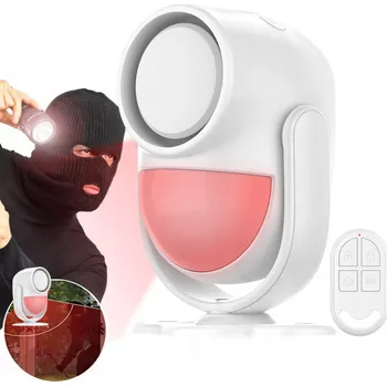 Pohybové čidlo Bezdrátový alarm s pohybovým senzorem pro dům, garáž, siréna 125dB + Ovladače