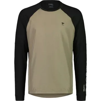 cyklistický dres volný dres s dlouhým rukávem MONS ROYALE Tarn Merino Shift Wind Jersey walnut / black S