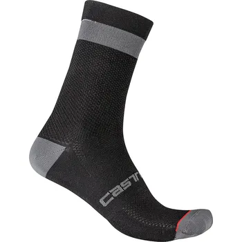 Dámské ponožky dámské zimní ponožky Castelli Alpha W 15 Sock Black/Dark Gray S/M
