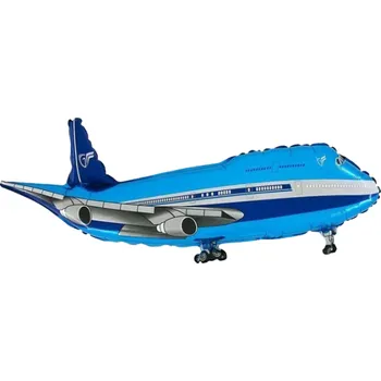 Balónek Grabo Fóliový balonek Dopravní letadlo modré 100 cm