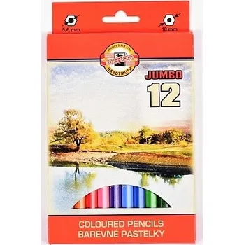 Pastelka Sada pastelek pastelky KOH-I-NOOR 12 barev, Dřevěné barevné tužky