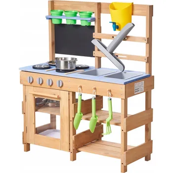 Dětská kuchyňka Dětská Kuchyňka 76,2x32,4x91,4 CM s Nádrží na Vodu a Vyjímatelným Dřez