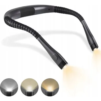 Lampička ČTECÍ LAMPIČKA NA KRK LED AKUMULÁTOR 1000 mAh