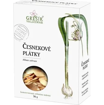 Koření *Česnekové plátky 30g, Grešík (MDT 9.1.2026)