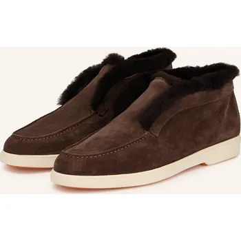 Dámské mokasíny Santoni Dámské Boty Fortune, tmavě hnědá, 38,5