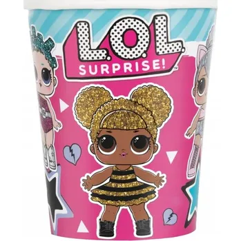 Sklenice KELÍMKY LOL SURPRISE 266 ML 8 KUSŮ PANENKY